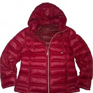 Calvin Klein Red Packable Down Puffer